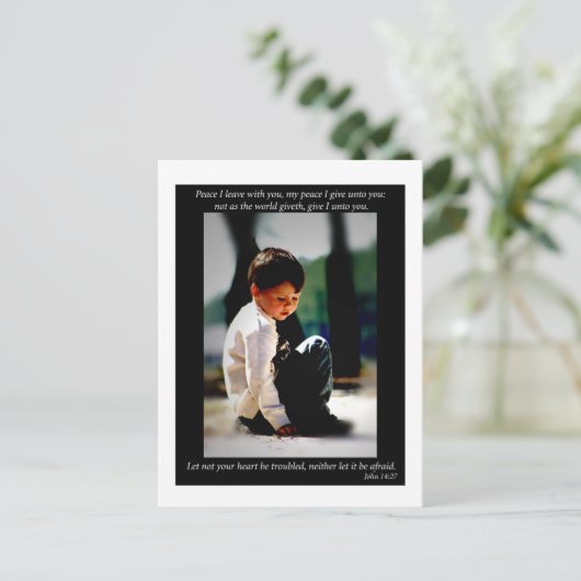 ヨハネ14:27 ポストカード (スタンド正面)