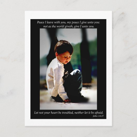 ヨハネ14:27 ポストカード (正面)