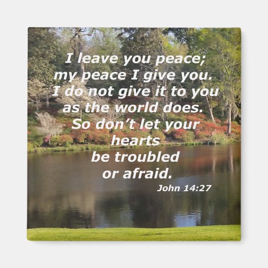 ヨハネ14:27 マグネット (正面)