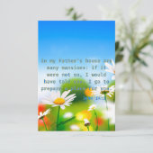 ヨハネ14:2 KJV聖書聖なる書物、 経典Pic Greeting カード (スタンド正面)