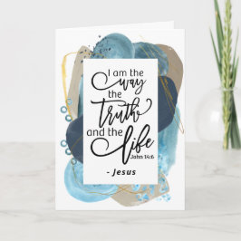 ヨハネ14:6わたしは真理の生き方であるキリスト教の聖書 カード