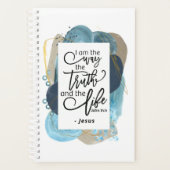 ヨハネ14:6わたしは真理の生き方であるキリスト教の聖書 プランナー手帳 (正面)