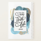 ヨハネ14:6わたしは真理の生き方であるキリスト教の聖書 プランナー手帳 (裏面)