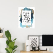 ヨハネ14:6わたしは真理の生き方であるキリスト教の聖書 ポスター (ホームオフィス)