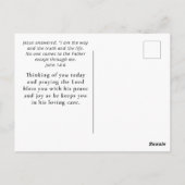 ヨハネ14:6わたしは真理の生き方であるキリスト教の聖書 ポストカード (裏面)