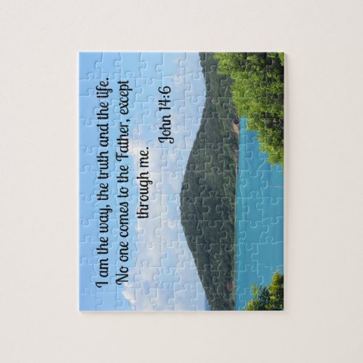 ヨハネ14:6わたしは道であり、真理であり、いのちである。 ジグソーパズル (縦)