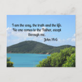 ヨハネ14:6わたしは道であり、真理であり、いのちである。 ポストカード (正面)