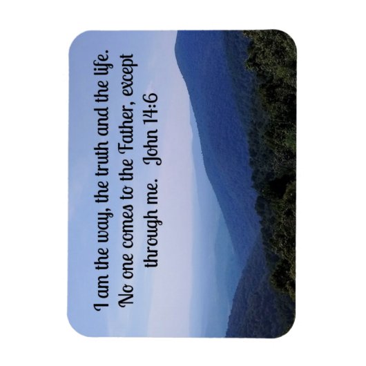 ヨハネ14:6わたしは道であり、真理であり、いのちである マグネット (縦)