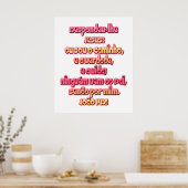 ヨハネ14:6ポルトガル語 ポスター (キッチン)