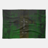 ヨハネ14:6聖書の聖句のパス感動的引用文 キッチンタオル (横)