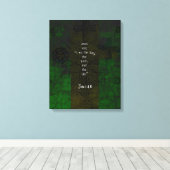 ヨハネ14:6聖書の聖句のパス感動的引用文 キャンバスプリント (インサイチュ (ウッドフロア))