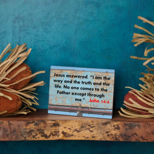 ヨハネ14:6 フォトプラーク (側面)