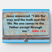 ヨハネ14:6 フォトプラーク (正面)