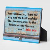 ヨハネ14:6 フォトプラーク (側面)