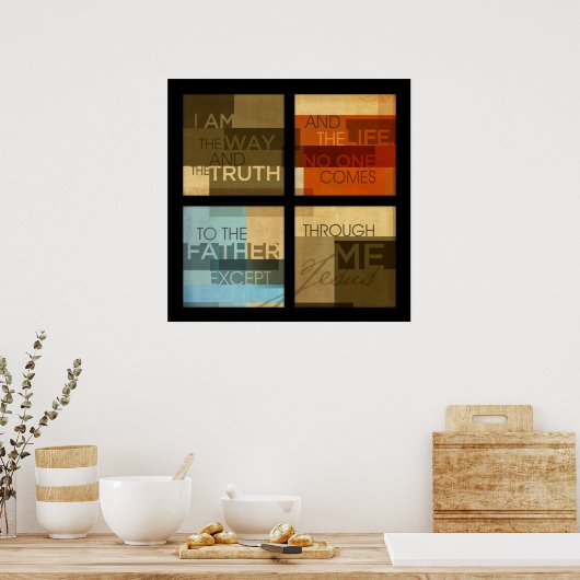 ヨハネ14:6 ポスター (キッチン)