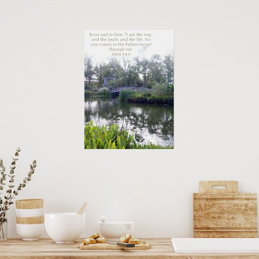 ヨハネ14:6 ポスター (キッチン)