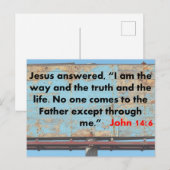 ヨハネ14:6 ポストカード (正面/裏面)