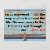 ヨハネ14:6 ポストカード (正面)