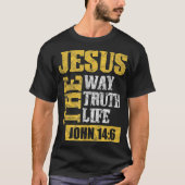 ヨハネ14:6 Christian Bible Tシャツ (正面)