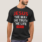 ヨハネ14:6 Christian Bible Tシャツ (正面)