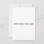 ヨハネ14:6 KJVバイブル聖句Pic Flat Greeting Card カード (裏面)