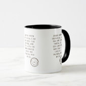 ヨハネ14:6 KJVバイブル聖句Two-Tone Mug マグカップ (正面右)