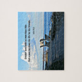 ヨハネ15素晴らし章13節愛の人は誰もいない… ジグソーパズル (縦)