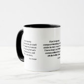 ヨハネ15:10 KJVバイブル聖句Two-Tone Mug マグカップ (正面左)