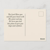 ヨハネ15:12互いに愛し合う聖書の聖句クリスチャン ポストカード (裏面)