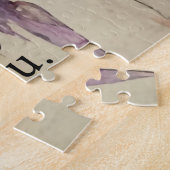 ヨハネ15:12互いに愛し合う聖書の聖句レッドフローラ ジグソーパズル (側面)