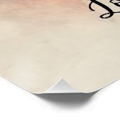 ヨハネ15:12互いに愛し合う聖書の聖句レッドフローラ ポスター (コーナー)