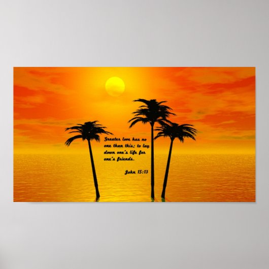 ヨハネ15:13 ポスター (正面)