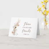 ヨハネ15:15わたしは、あなた方を聖書の聖句と呼んだ カード (黄色い花)