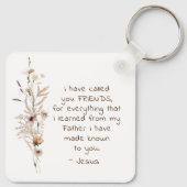 ヨハネ15:15わたしは、あなた方を聖書の聖句と呼んだ キーホルダー (裏面)