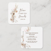 ヨハネ15:15わたしは、あなた方を聖書の聖句と呼んだ スクエア名刺 (正面/裏面)