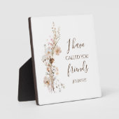 ヨハネ15:15わたしは、あなた方を聖書の聖句と呼んだ フォトプラーク (正面)