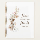 ヨハネ15:15わたしは、あなた方を聖書の聖句と呼んだ プランナー手帳 (正面)