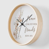 ヨハネ15:15わたしは、あなた方を聖書の聖句と呼んだ 壁時計 (傾斜)