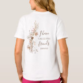 ヨハネ15:15わたしは、あなた方を聖書の聖句と呼んだ Tシャツ (裏面)