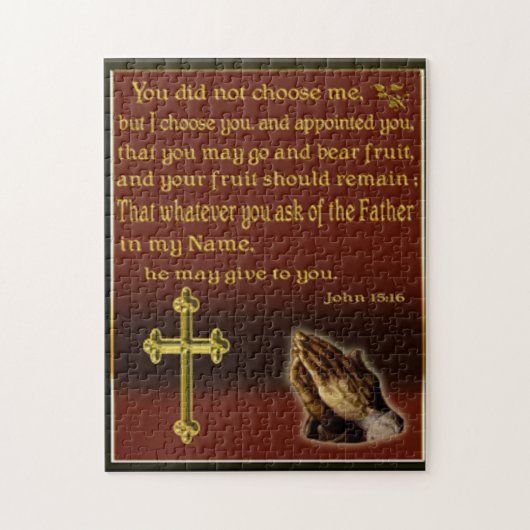 ヨハネ15:16パズル ジグソーパズル (縦)