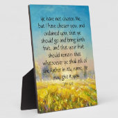 ヨハネ15:16 フォトプラーク (側面)