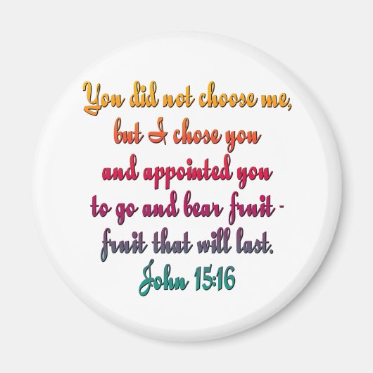 ヨハネ15:16 マグネット (正面)