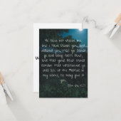 ヨハネ15:16 KJVバイブル聖なる書物、 経典写真グリーティングカード カード (正面/裏面インサイチュ)