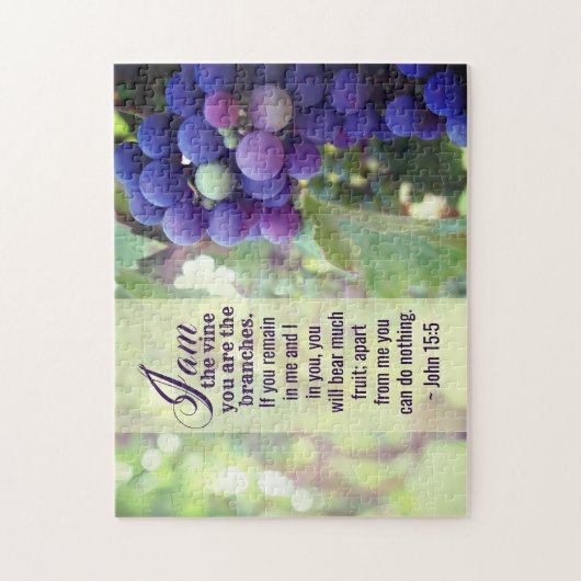 ヨハネ15:5わたしはつる植物である ジグソーパズル (縦)