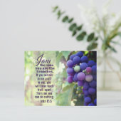 ヨハネ15:5わたしはつる植物である ポストカード (スタンド正面)