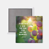 ヨハネ15:5わたしはつる植物である マグネット (正面/裏面)