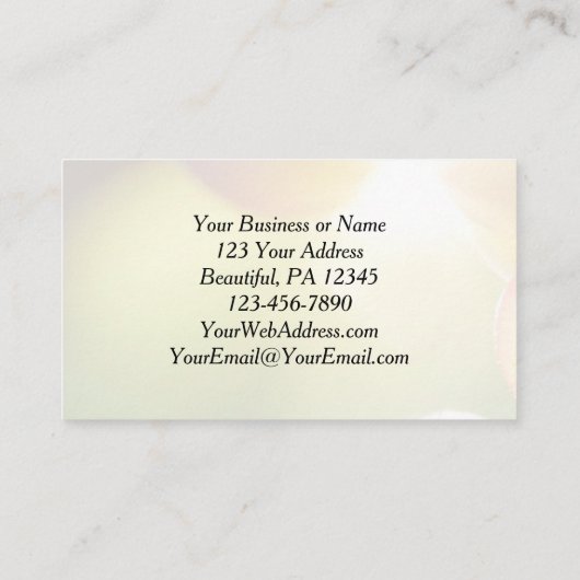 ヨハネ15:5わたしはつる植物である 名刺 (裏面)