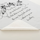 ヨハネ15:5わたしはつる植物聖書聖なる書物、 経典引用文 シェルパブランケット (3/4)