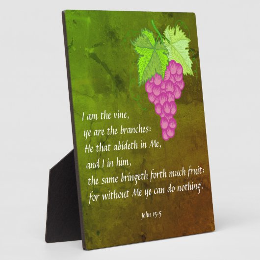 ヨハネ15:5プラーク フォトプラーク (側面)