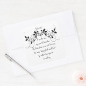 ヨハネ15:5聖書の聖なる書物、 経典私はつる植物である スクエアシール (封筒)